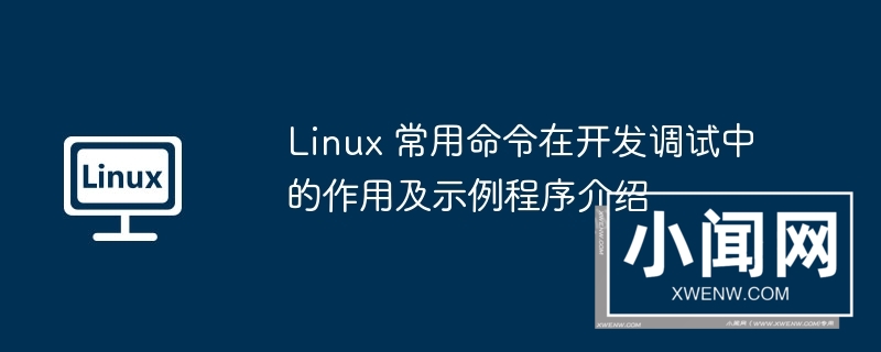 linux 常用命令在开发调试中的作用及示例程序介绍