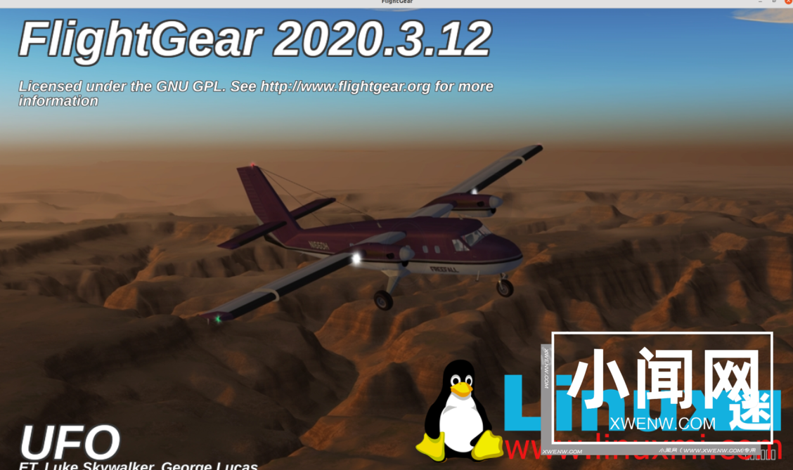 Linux 上安装飞行模拟器 FlightGear 2020.3.12