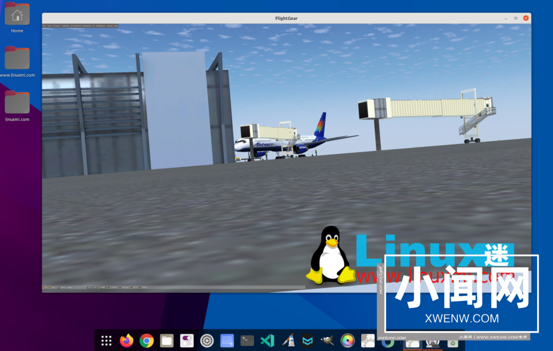 Linux 上安装飞行模拟器 FlightGear 2020.3.12