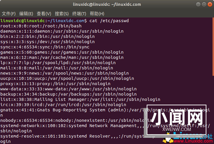 详解Linux中/etc/passwd文件