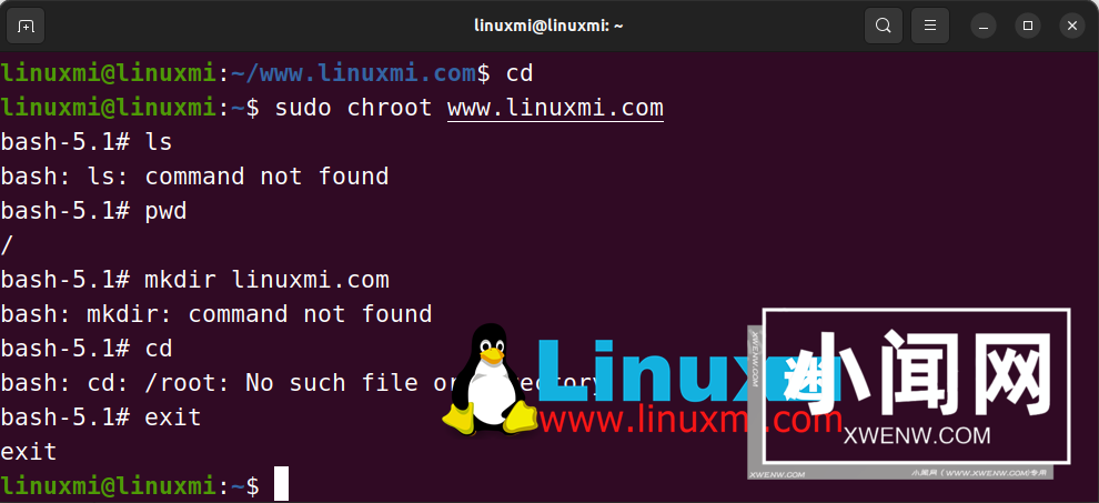 Linux上的chroot命令：如何在隔离的空间中运行和测试应用程序