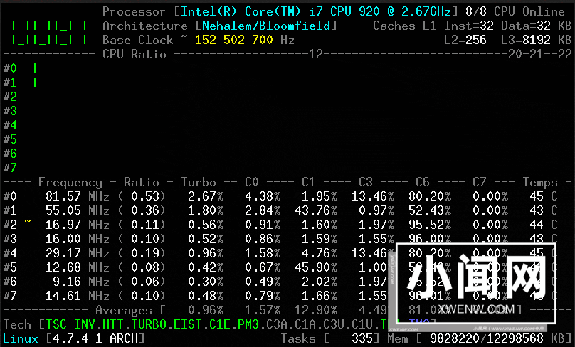 如何使用CoreFreq监控Linux系统的CPU性能