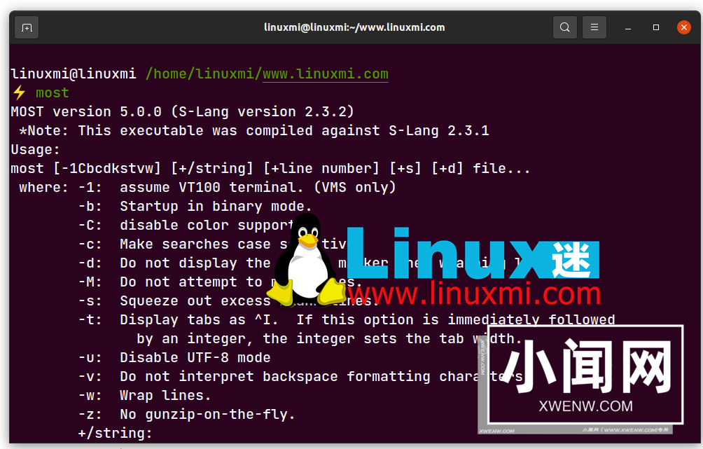 Linux 中如何使用 less，more 和 most 命令