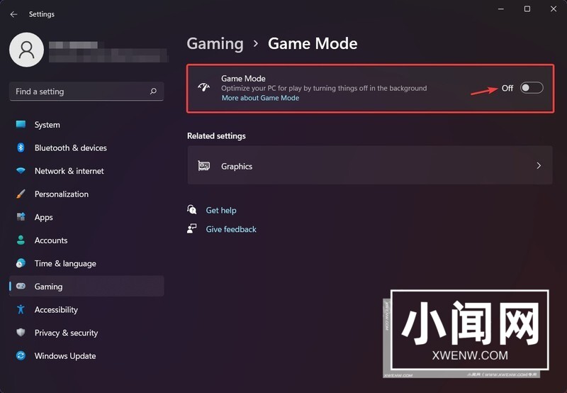 Win11怎么禁用游戏模式_Win11禁用游戏模式的方法