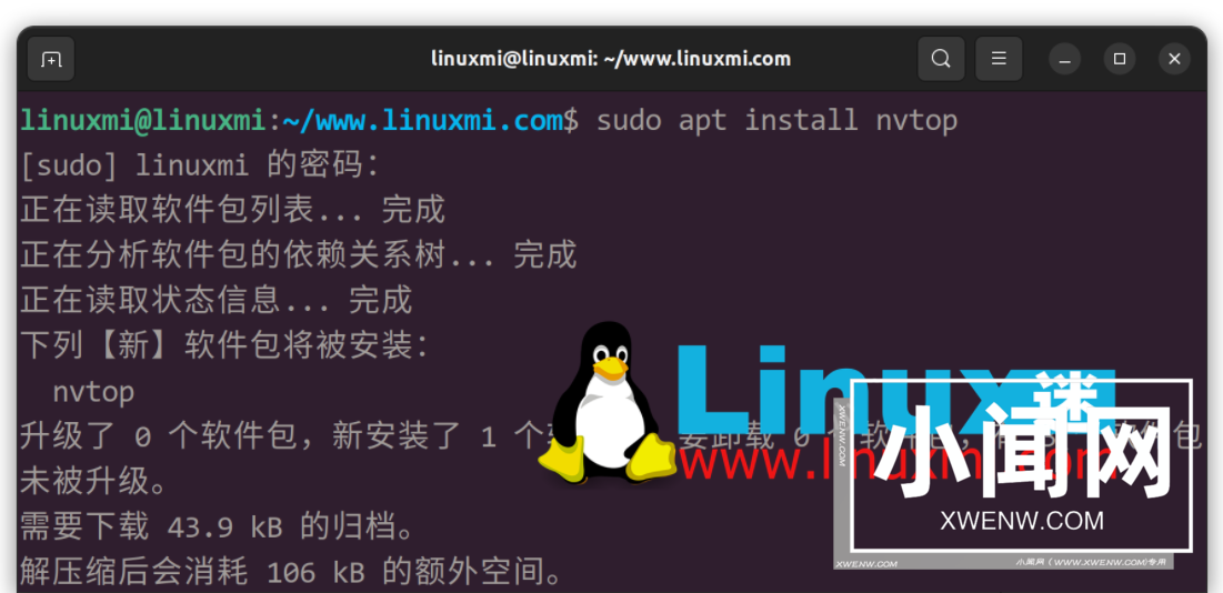 nvtop – 出色的 Linux 任务监视器