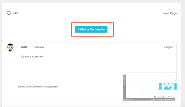 Gitment 基于 Github 的 Issues 实现的评论插件