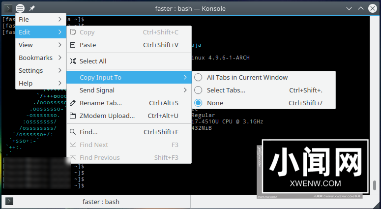 在 KDE Plasma 5.9 中激活全局菜单