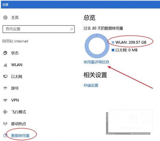 WIN10数据使用量查看操作方法