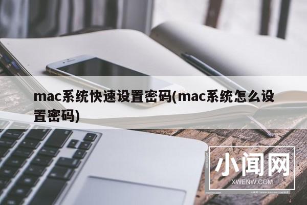 mac系统快速设置密码(mac系统怎么设置密码)