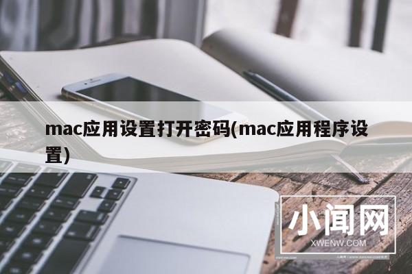 mac应用设置打开密码(mac应用程序设置)